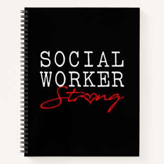 Sociaal werker sterk notitieboek