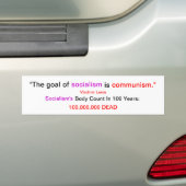 Sociaaldemocratische telling bumpersticker (Op auto)