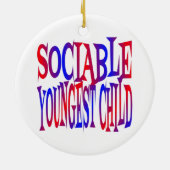 Sociabel jongste kind keramisch ornament (Achterkant)