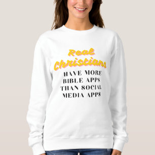 Social Apps Vrouwen Sweatshirt – Grappig Christeli