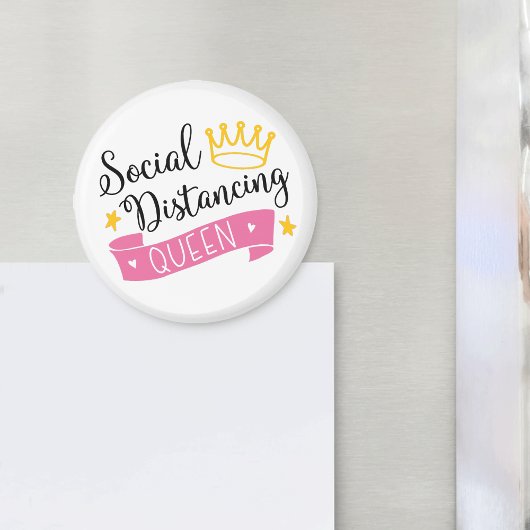Social Distance Queen Magneet