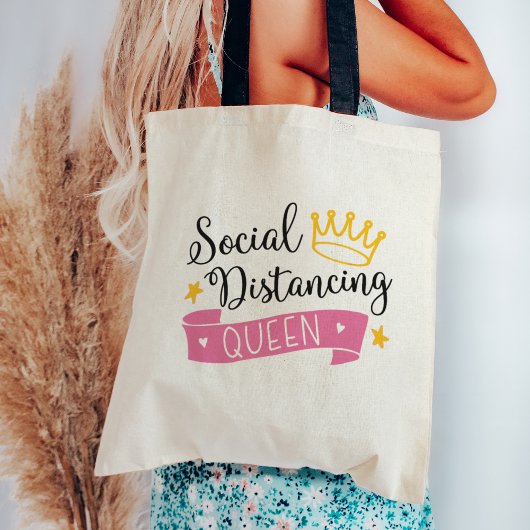 Social Distance Queen Tote Bag