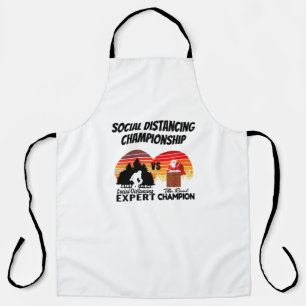 Social Distancing Kampioenschap - Yeti Kerstman Schort
