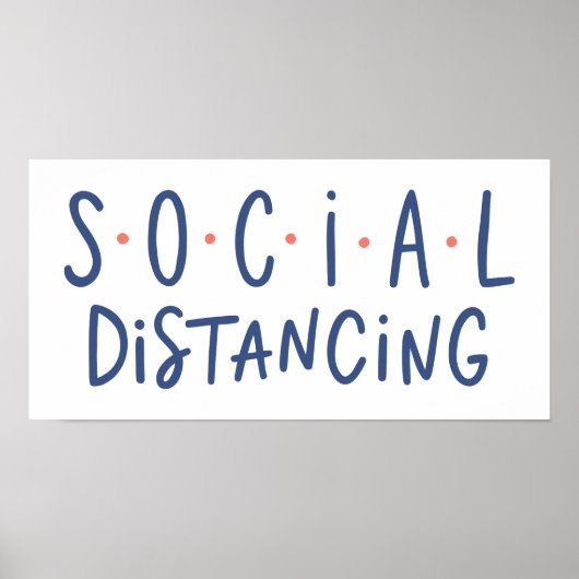Social Distancing Poster (Voorkant)