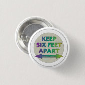 Social Distancing Ronde Button 3,2 Cm (Voorkant /achterkant)