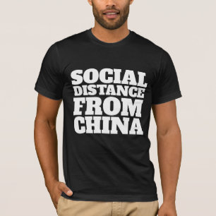 SOCIAL DISTANTIE VAN CHINA T-SHIRTS TEES