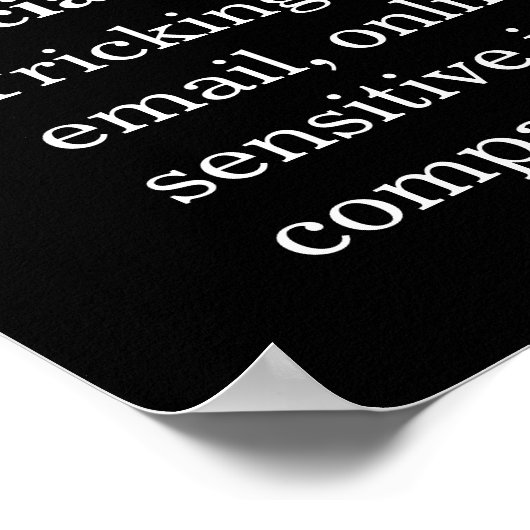 Social Engineering Security Awareness Poster (Hoek)