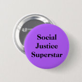 Social Justice Superstar Ronde Button 5,7 Cm (Voorkant /achterkant)