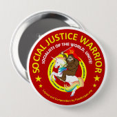 Social Justice Warrior Ronde Button 4,0 Cm (Voorkant /achterkant)
