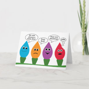 Social Lights Funny Christmas Lights One Dead Bulb Feestdagen Kaart