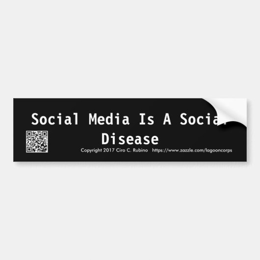Social Media Bumper Sticker (Voorkant)