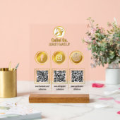 Social Media Code QR - Signal acrylique - Plate-fo (Mariage)