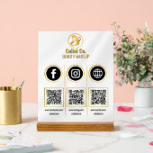 Social Media Code QR - Signal acrylique - Plate-fo (Mariage)