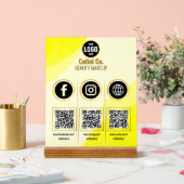 Social Media Code QR signature acrylique - Beauté  (Mariage)