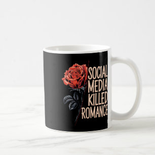 Social media doodden Romance meme-Valentijn Red Ro Koffiemok