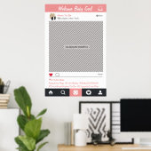 Social Media Feest Frame Foto Booth Prop Poster (Thuiskantoor)