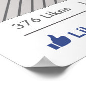 Social Media Feest Frame Foto Booth Prop Poster (Hoek)