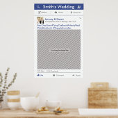 Social Media Feest Frame Foto Booth Prop Poster (Keuken)