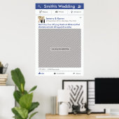 Social Media Feest Frame Foto Booth Prop Poster (Thuiskantoor)
