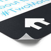 Social Media Feest Frame Foto Booth Prop Poster (Hoek)