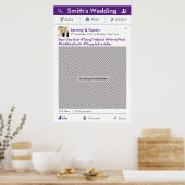 Social Media Feest Frame Foto Booth Requisiet Poster (Keuken)