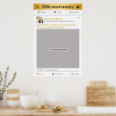 Social Media Feest Frame Foto Booth Requisiet Poster (Keuken)
