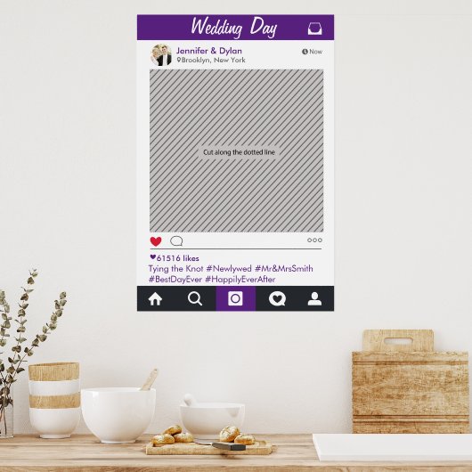 Social Media-feestframe Fotohokje Prop Poster (Keuken)