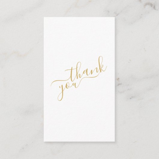 Social media logo's goud en wit klantenorder informatiekaartje (Voorkant)