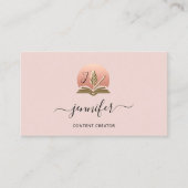 Social Media Manager Content Creator LogoQRMonogam Visitekaartje (Voorkant)