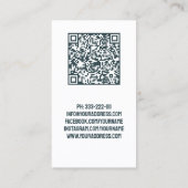 Social Media Manager Content Creator QR-code Visitekaartje (Achterkant)