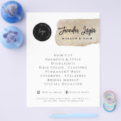 Social Media Modern Goud Logo QR Code Minimalist Flyer (Enkel)