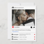 Social media post foto bruiloft kaart (Voorkant)