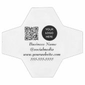 Social media QR Code Black Modern Business Logo (Plat)