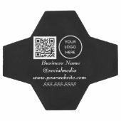 Social media QR Code Black Modern Business Logo (Plat)