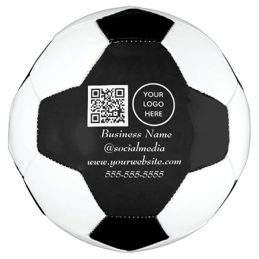 Social media QR Code Black Modern Business Logo (Devant)