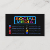 Social Media QR Code Cartes de visite 31 Pack de 1 (Dos)
