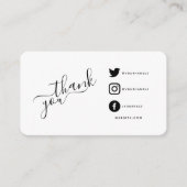 Social media QR code dank u korting Informatiekaartje (Voorkant)