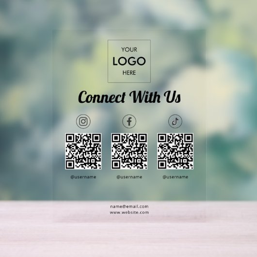Social Media QR Code Entreprise (Neutre)