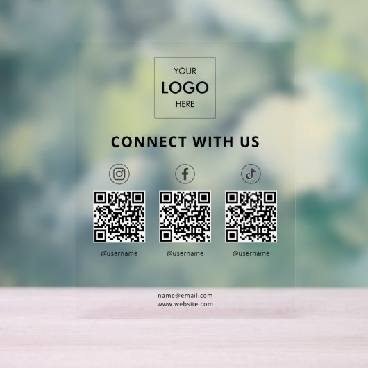Social Media QR Code Entreprise (Neutre)