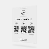 Social Media QR Code Entreprise (Angle)