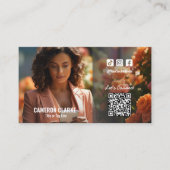 Social Media QR Code Foto Visitekaartje (Voorkant)