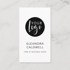 Social Media QR Code Logo Minimalistisch Wit Visitekaartje