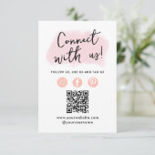 Social Media QR Code Se Connecter Avec Le Carte de (Debout devant)