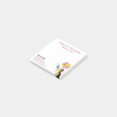 Social Media Schoonmaak Diensten Business Roze Post-it® Notes (Schuin)