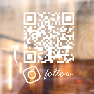 Social Media Volg QR Code Zakelijke Deur Raamsticker