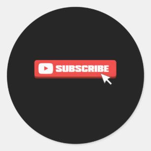 Social Media zoals Share Comt Abonneren Vlogger Ronde Sticker