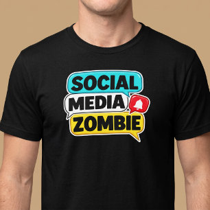 Social Media Zombie T-shirt