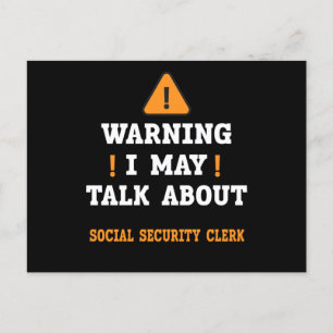 Social Security Clerk Briefkaart