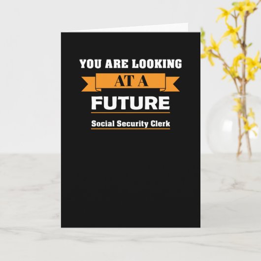 Social Security Clerk Kaart (Gele Bloem)