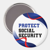 Social Security Political Anti Trump Accessory Magneet (Voorkant / Achterkant)